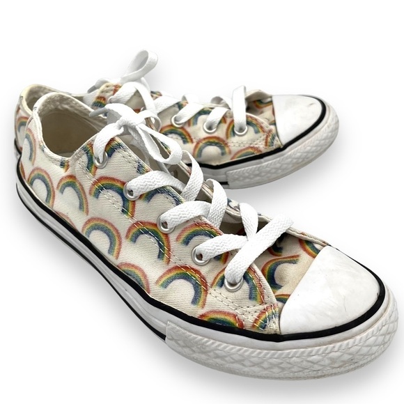 Converse Other - 4 for $20 SALE! Converse All Stars Low Top Youth Sneakers,Rainbow Print, Size 3